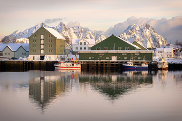 Fototapeta premium Svolvaer in Lofoten