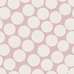 Abstract seamless pink pattern with large dots