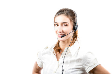 Support phone operator in headset