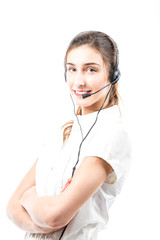 Support phone operator in headset