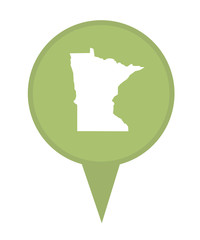 State of Minnesota map pin