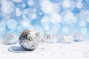 Silver Christmas decorations