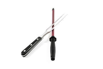 Fleischgabel mit Wetzstahl