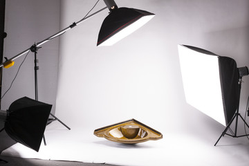 Backstage from studio shooting