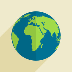 Creative globe for Earth Day concept.