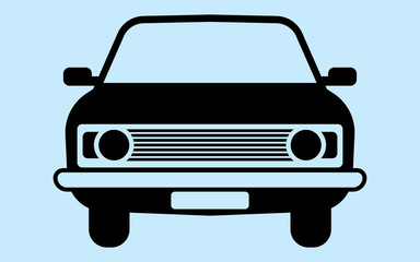 Obraz na płótnie Canvas car silhouette