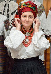 Ukrainian woman in the traditional garment