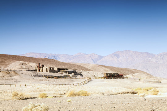 First settlers' house in Death Valley, USA