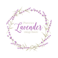 Lavender wreath.