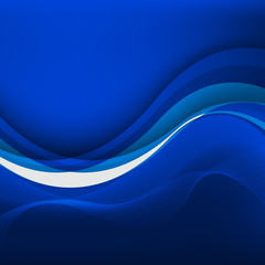 Blue waves Background. Vector Illustration