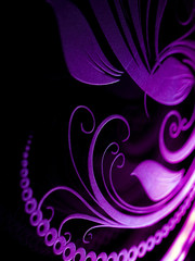 Highlighted laser engraving on glass surface