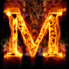 Fire Letter M