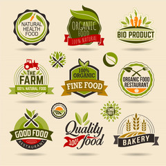 Organic and Ecology Web Icon and logo Set