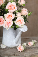 Bouquet of pink roses