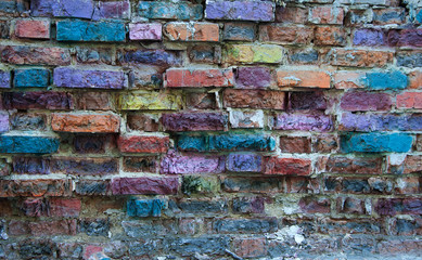 background  wall construction site old  stone  color  brick