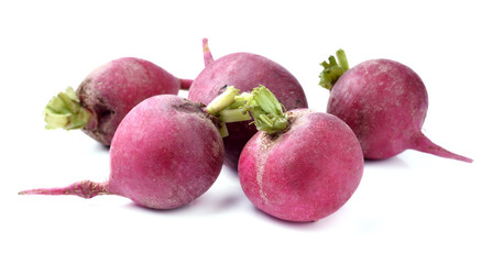 radish isolated on white background