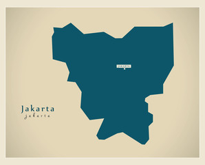 Modern Map - Jakarta ID