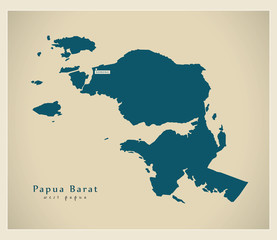 Modern Map - Papua Barat ID