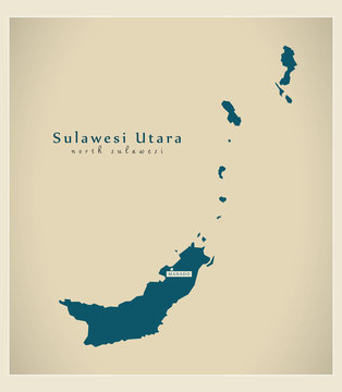 Modern Map - Sulawesi Utara ID