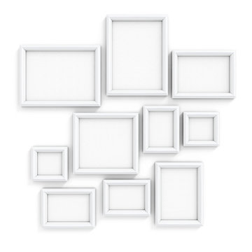 Blank frameworks for pictures and photos