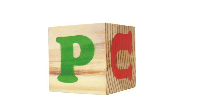 The video shows Alphabet made of wooden blocks. Part 4. P to U