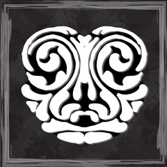 original face masks ancient gods, for tattoo and ancient amulets