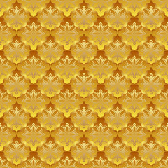 golden pattern seamless or vintage background