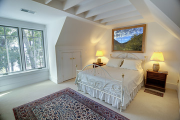 simple upstairs bedroom
