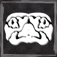 original face masks ancient gods, for tattoo and ancient amulets