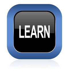 learn square glossy icon
