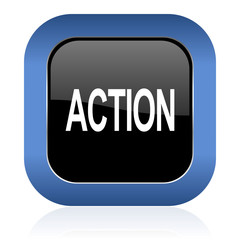 action square glossy icon