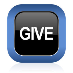 give square glossy icon