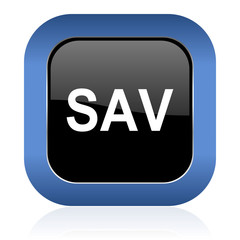 sav square glossy icon