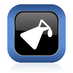 chemistry square glossy icon