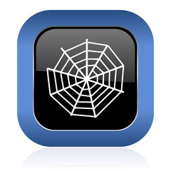 spider web square glossy icon