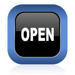open square glossy icon