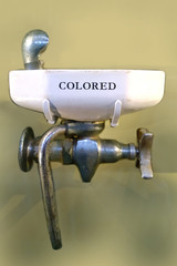 colored only water fountain