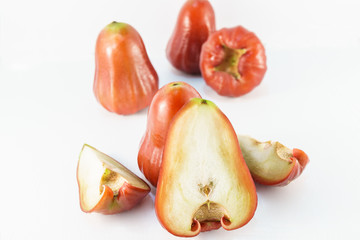 Rose apple on the white background, isolated