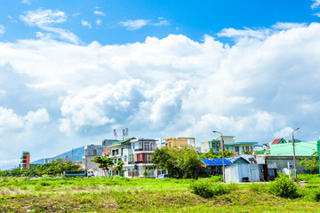 Fototapeta na wymiar Suburbs in Vietnam