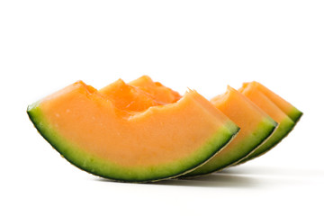 cantaloupe melon slices