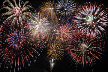 Neujahr und Silvester mit Feuerwerk