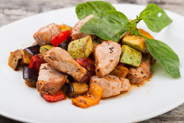 Meat with vegetables