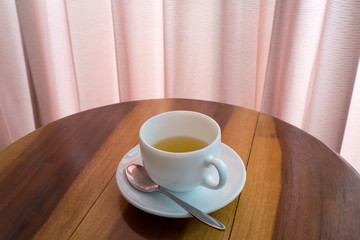 Cup of tea on the table