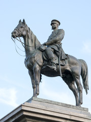 Fototapeta na wymiar Statue of Emperor Alexander II, Sofia, Bulgaria