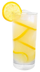 Lemonade with ice cubes