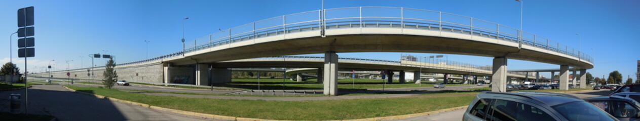 Obraz premium Panoramic wiev of overpass