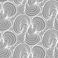 Vector seamless wave background of doodle drawn lines