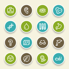Medicine web icons set