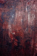 Papier Peint photo Métal old rusty metal background with cracked paint
