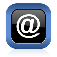 email square glossy icon